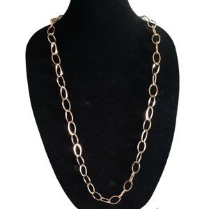 RJ Graziano Oval Chain Link Necklace Gold-Tone 18" Drop
